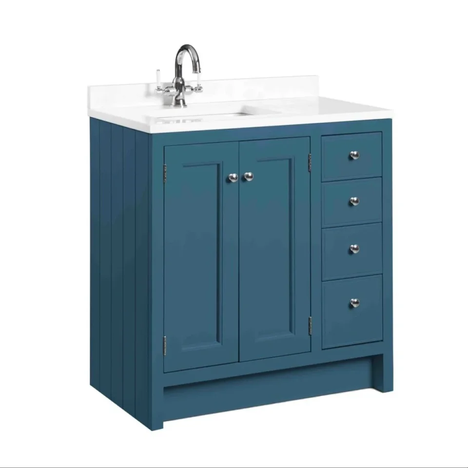Roper Rhodes 800mm Hampton Undermount Basin Unit - Derwent Blue product image - Image 2