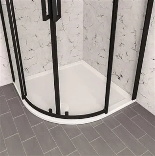Eastbrook Corsair Anti-slip 800 Quad 28mm Shower Tray White detail view - Image 6