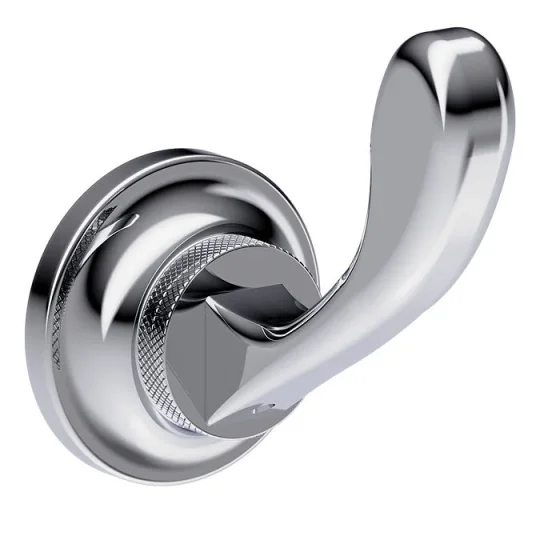 Burlington Guild Single Robe Hook Chrome detail view - Image 2