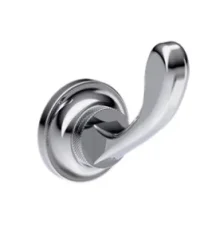 Burlington Guild Single Robe Hook Chrome detail view - Image 3