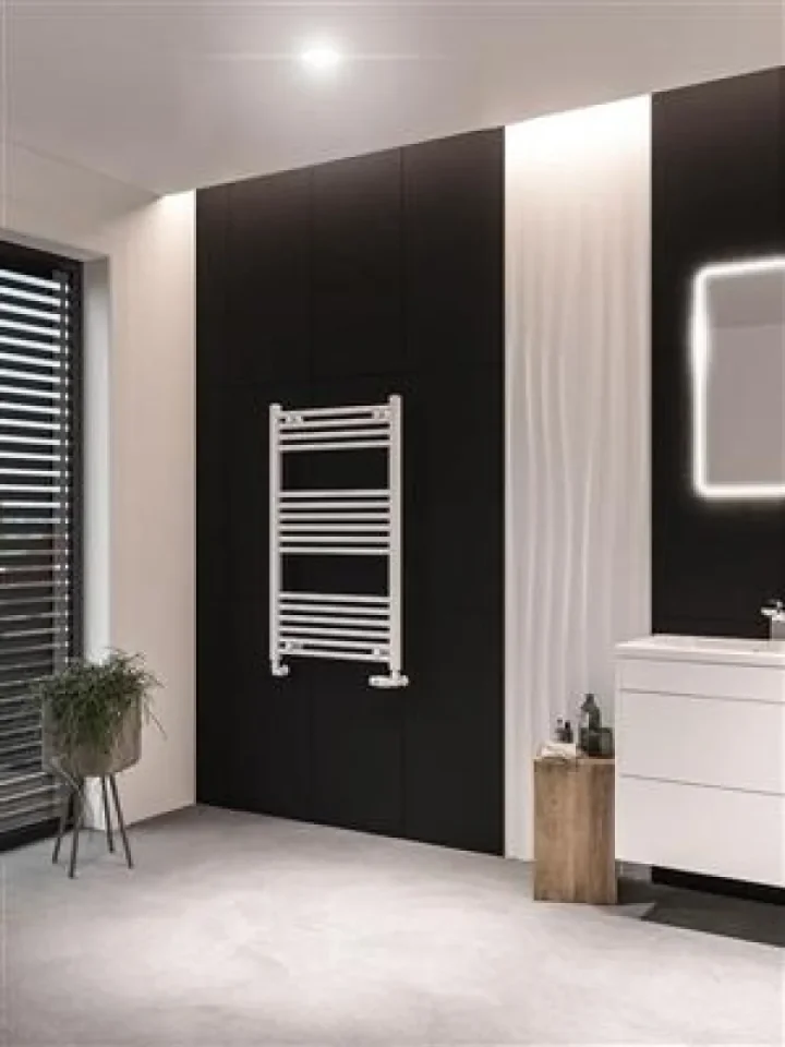 Eastbrook Wingrave 1000 X 600 Straight Multirail Matt White detail view - Image 8