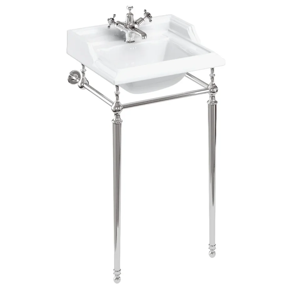 Burlington Basin Stand For 510 Square Basin Chrome detail view - Image 2