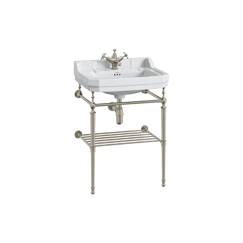 Burlington Towel Rack Basin Stand T23a Brushed Nickel product image - Image 5