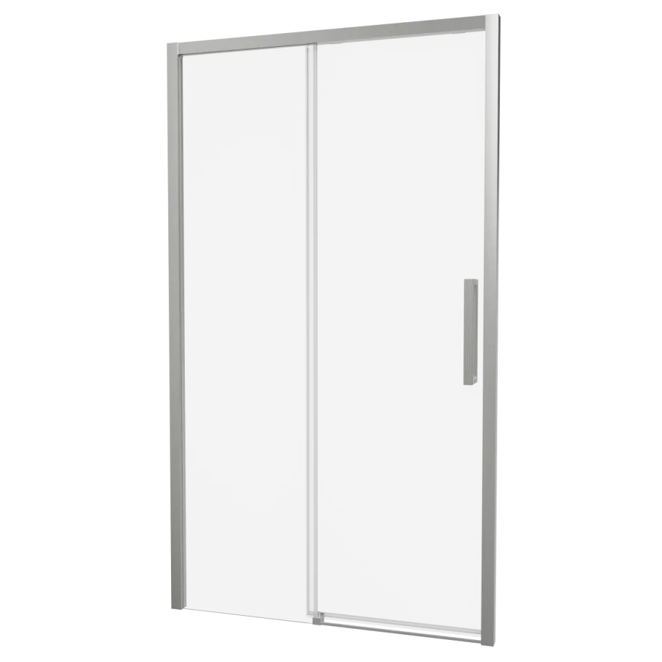 Crosswater Asura 8mm Sliding Door A 1100 Fixed Panel Brushed Nickel product image - Image 1