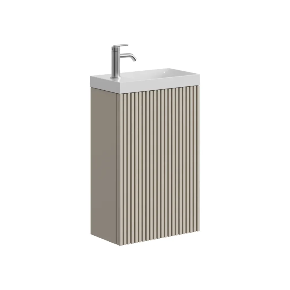 Crosswater Limit 400mm Cloakroom Wall Hung Door Unit Warm Stone product image - Image 5