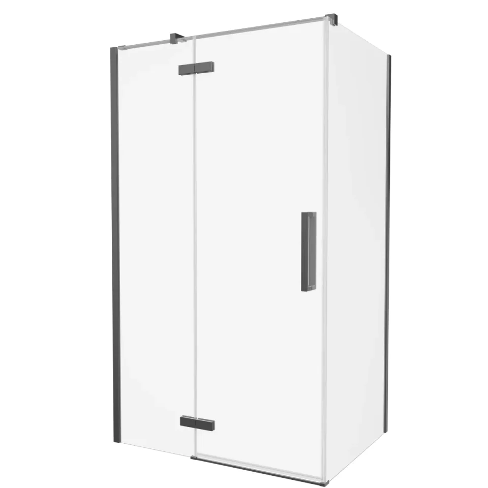 Crosswater Asura 900mm Side Panel for Soft Close Hinged Door Slate product image - Image 1