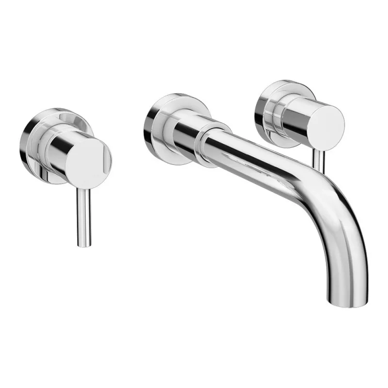 Crosswater Fusion Bath Filler Wall Mounted Chrome detail view - Image 2