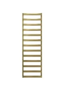 Crosswater Air Towel Warmer 500 x 1630 Brushed Brass detail view - Image 2