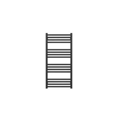 Crosswater MPRO Towel Warmer 430x900 Matt Black detail view - Image 2