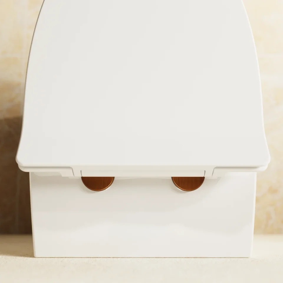 Crosswater Kai Decorative Hinge Cover Brushed Bronze detail view - Image 4