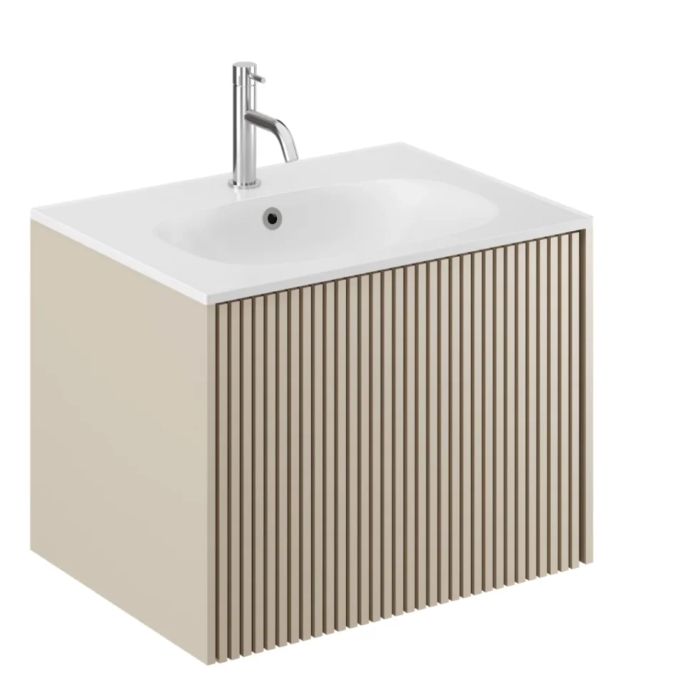 Crosswater Limit Single Drawer Unit 600 Warm Stone product image - Image 3