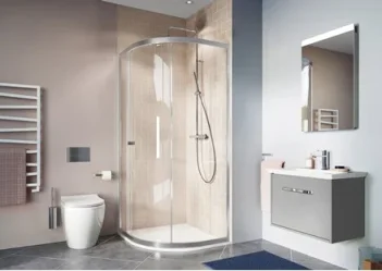Crosswater 6mm Quadrant Single Door 900 Box A Matt Black detail view - Image 2