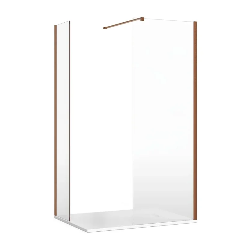 Crosswater Gallery Glass Wall Brace Brushed Bronze detail view - Image 2
