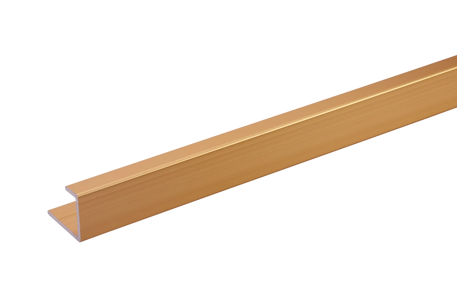 Burlington Aluminium Extrusion End Cap 11mm 2450mm Polished Gold