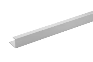 Burlington Aluminium Extrusion End Cap 11mm 2450mm Brushed Nickel