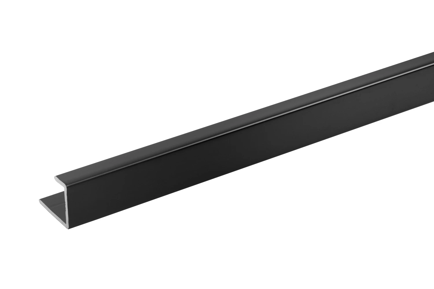 Burlington Aluminium Extrusion End Cap 11mm 2450mm Black