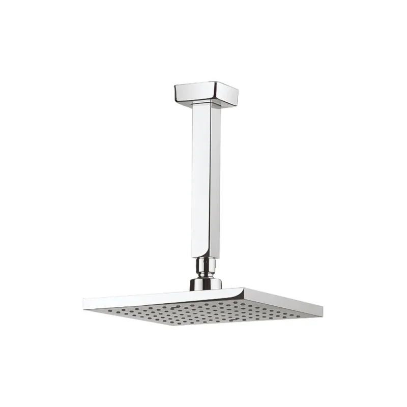 Crosswater Planet Fixed Head 200mm & Ceiling Arm Square Chrome product image - Image 5