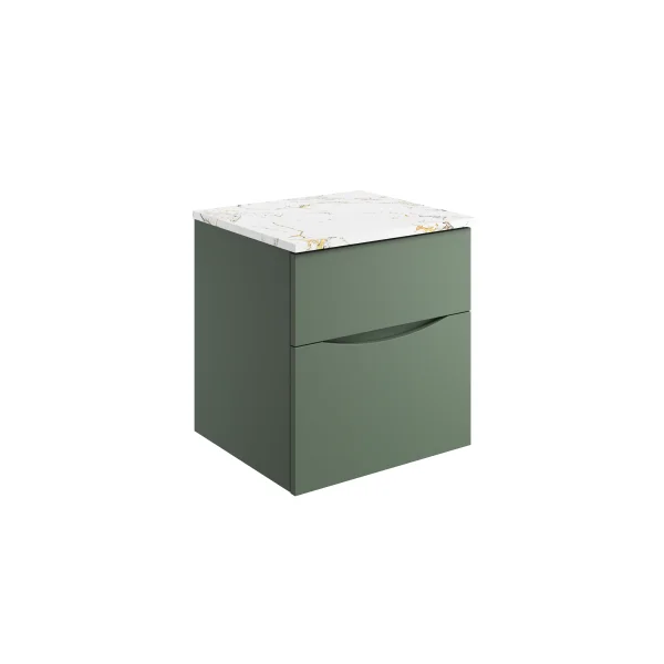 Crosswater Furniture Worktop 510 x 455mm Gold Estatuario