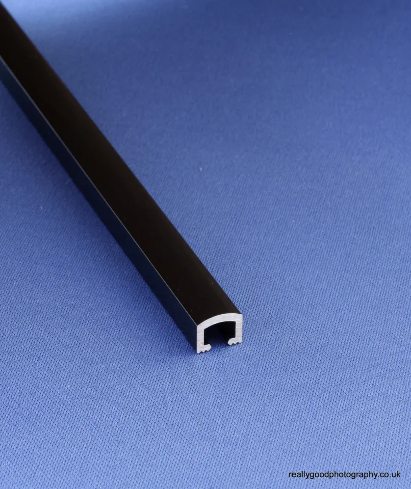 European Tiles 10mm Listello Tile Border Black Aluminium product image - Image 1