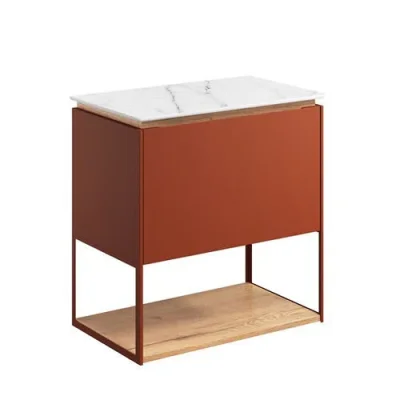 Crosswater Mada Shelf & Frame 600 Soft Clay detail view - Image 2