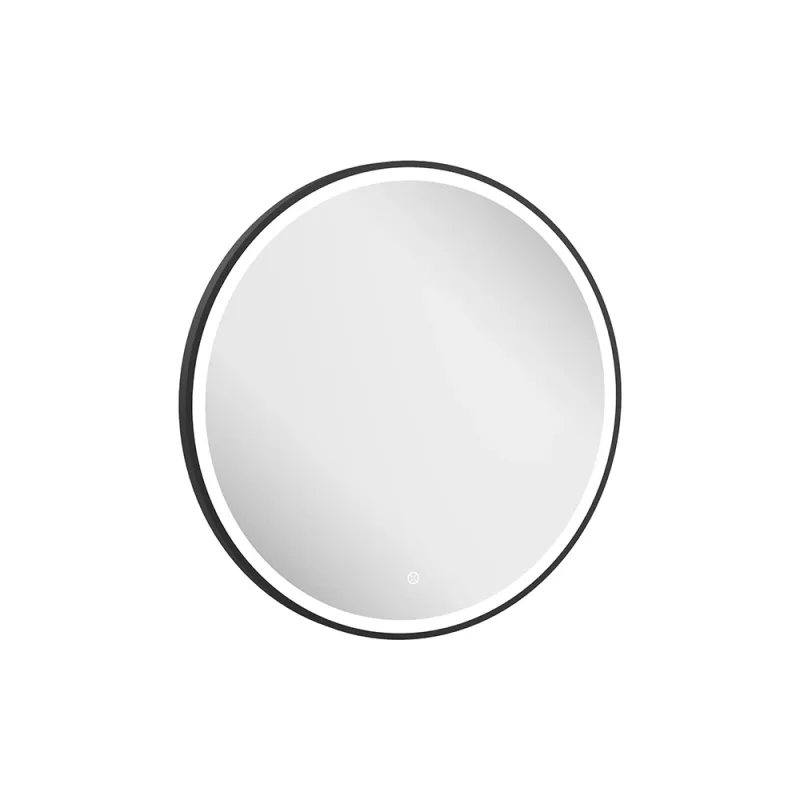Crosswater Infinity Illuminated Mirror 700 Matt Black product image - Image 3