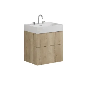Crosswater Avenue Basin 3 Tap Hole Tall Ceramic Basin 600mm White