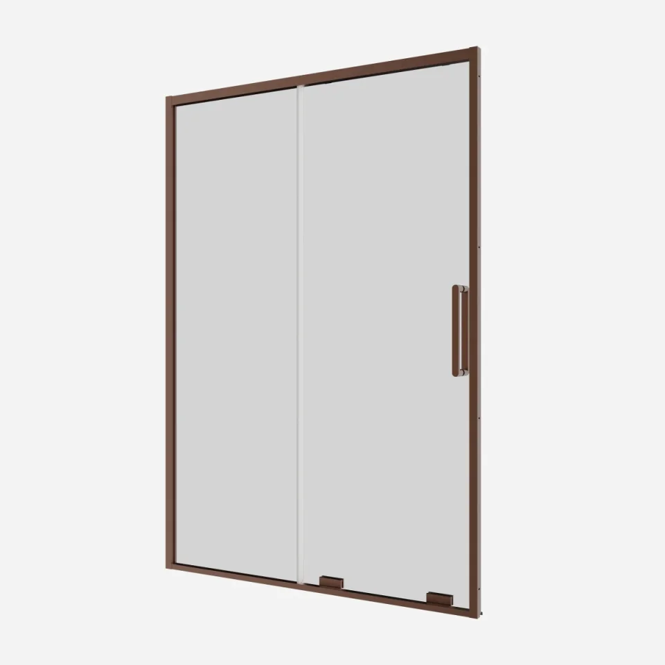 Crosswater Optix Soft Close SlidIng Door 1400 Brushed Bronze product image - Image 3