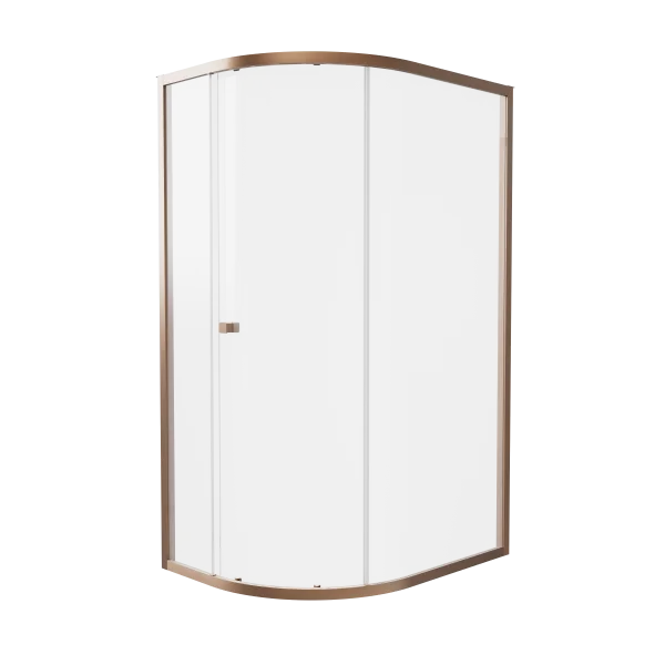 Crosswater 6mm Quadrant Single Door 1200 x 900 Box B Brushed Bronze