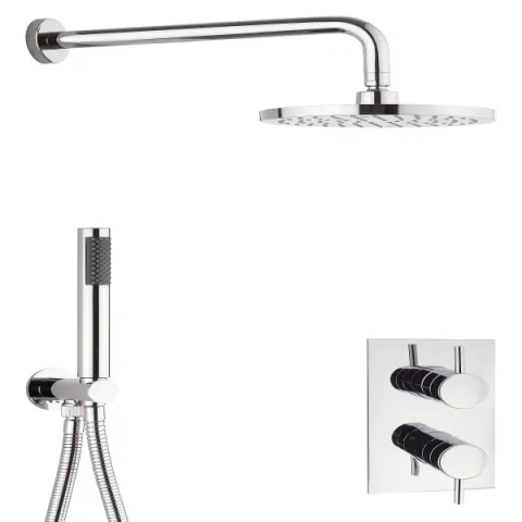 Crosswater One Box Showering Kai Bundle Chrome detail view - Image 2