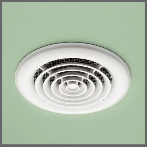 Hib Cyclone Wet Room Inline Fan, White - Non Illuminated 14.5 X D1.5cm product image - Image 1