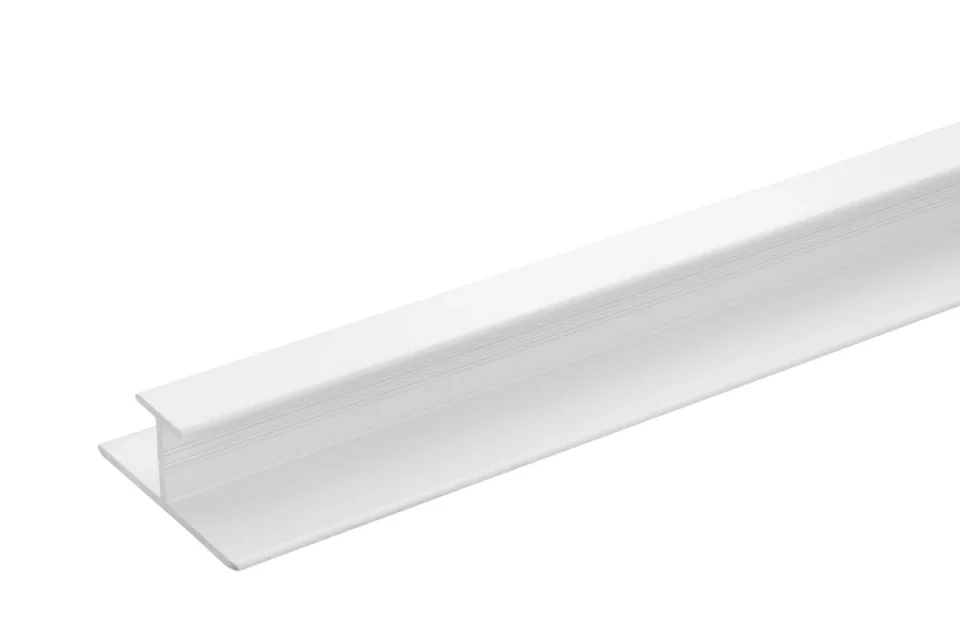 Crosswater Aluminium Extrusion H Join 11mm 2450mm White product image - Image 3