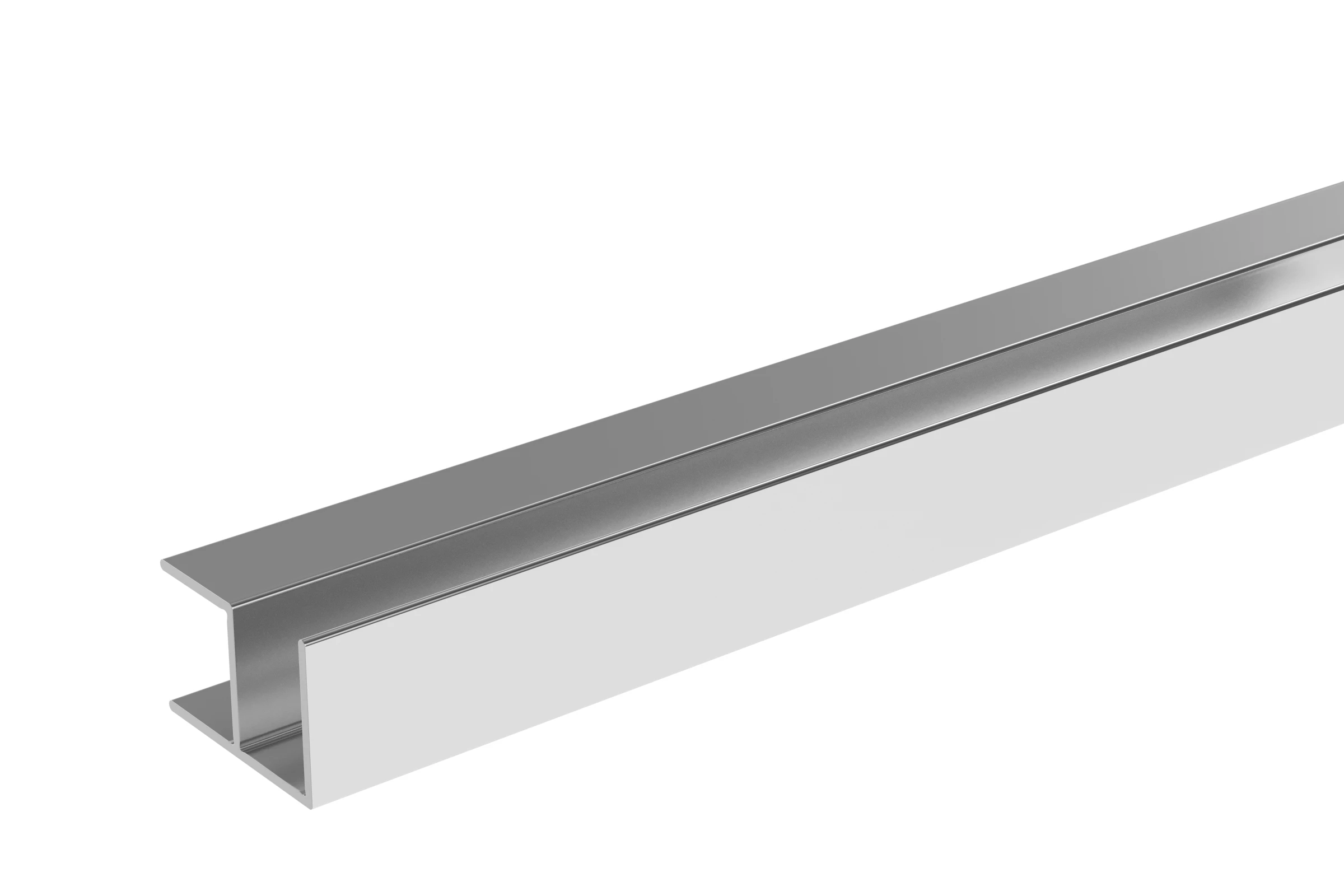 Crosswater Aluminium Extrusion External Corner 11mm 2450mm Chrome