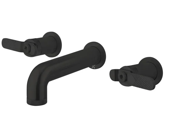 Crosswater Union 3 Hole Trim Set Lever Matt Black