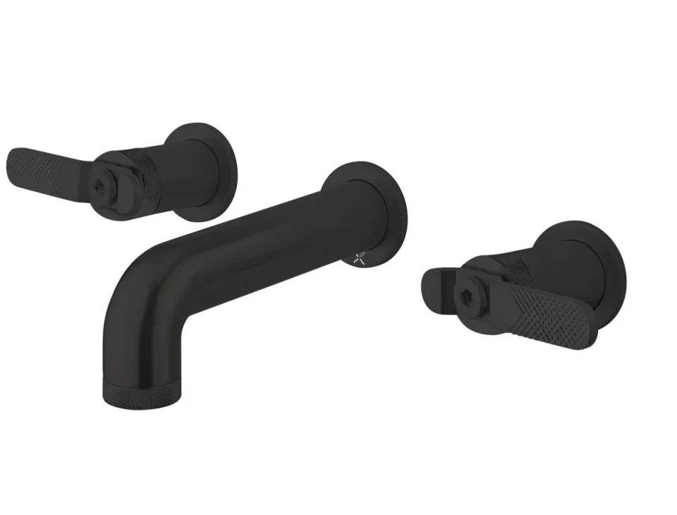 Crosswater Union 3 Hole Trim Set Lever Matt Black product image - Image 1