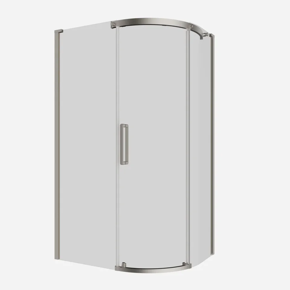 Crosswater Optix Offset Quadrant 1200x900 Right Hand Brushed Nickel product image - Image 3