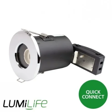 By Design GU10 IP54 Bathroom Downlight Fitting - Quick Connector - Chrome