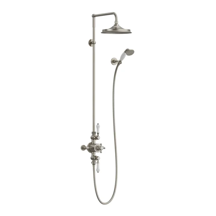 Britton Avon Exposed Shower Valve 2 Outlet Brushed Nickel product image - Image 2