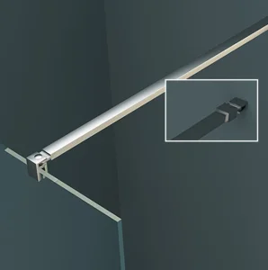 Abacus X Series Designer Glass to Wall Support Arm 1000mm Chrome