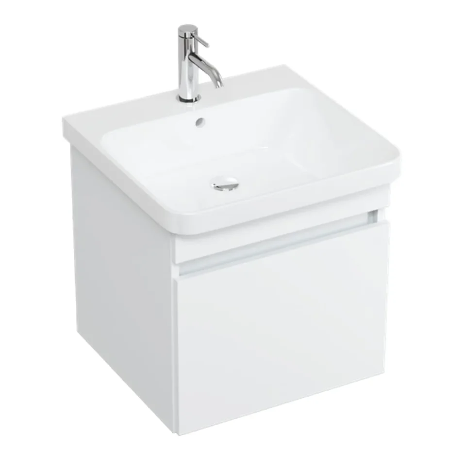 Britton Dalston Unit 500mm Matt White detail view - Image 3