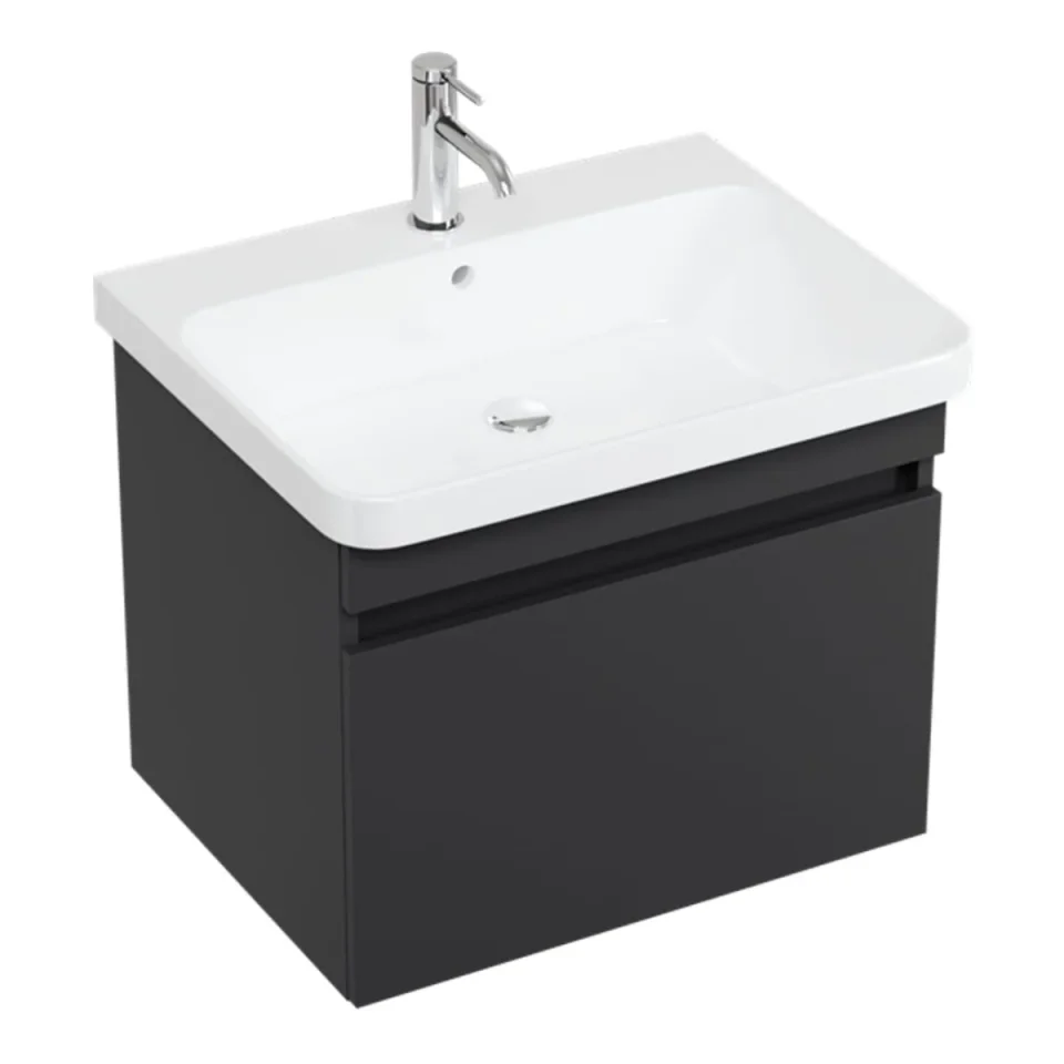 Britton Dalston Unit 600mm Matt Grey detail view - Image 2