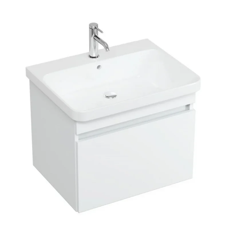 Britton Dalston Unit 600mm Matt White detail view - Image 4