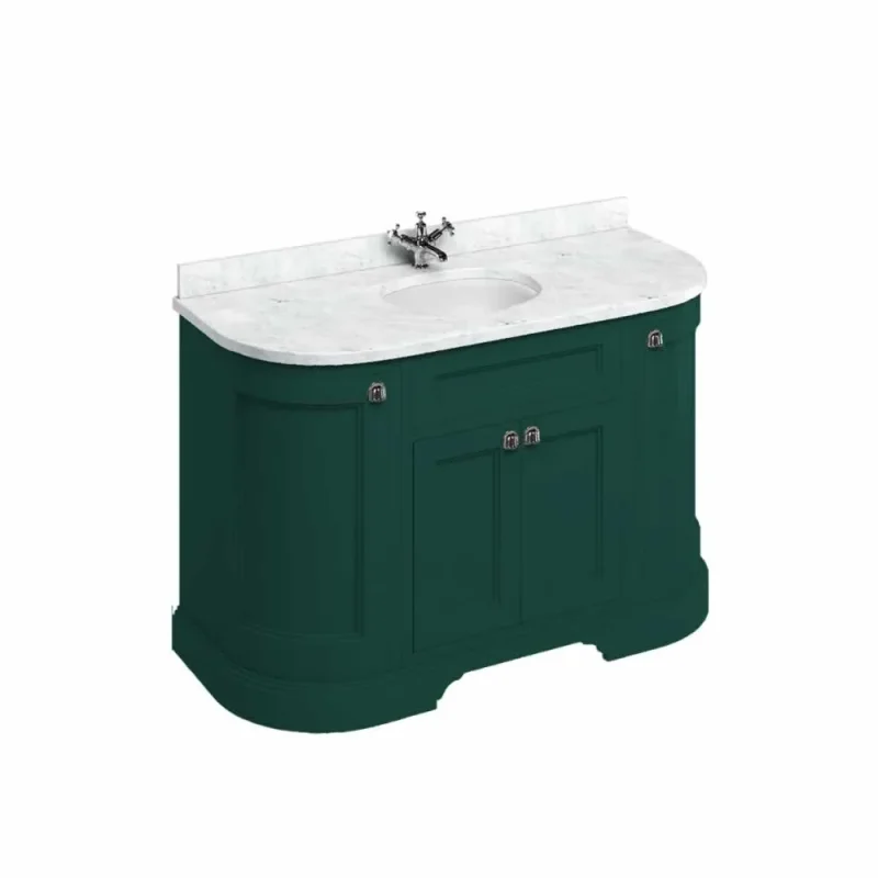 Burlington Furniture Door Unit & 2 Round Corner Units Matt Green detail view - Image 2