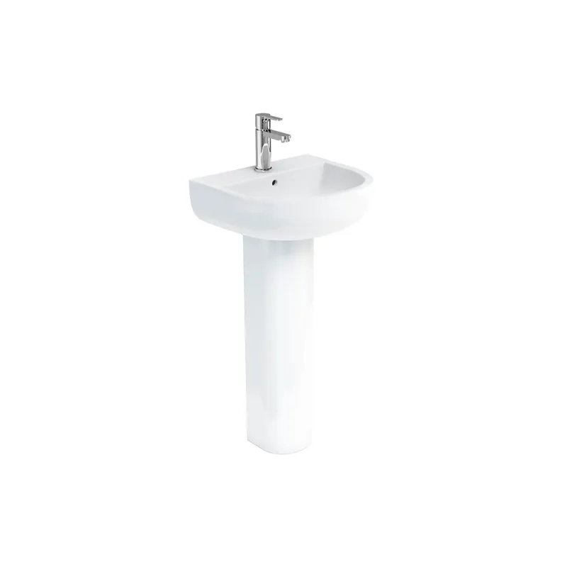 Britton Round Front Full Pedestal Gloss White product image - Image 4