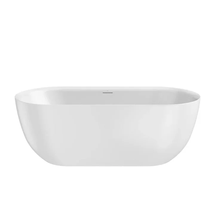 Crosswater Cerus Free Standing Bath with Overflow and Waste 1690 x 780mm Gloss White product image - Image 3