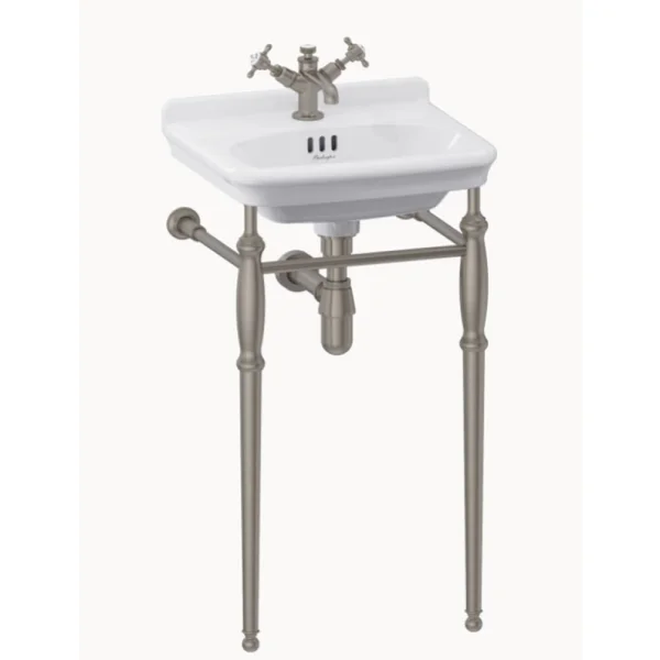 Burlington Guild Basin Stand 450mm Brushed Nickel