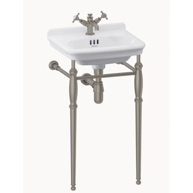 Burlington Guild Basin Stand 450mm Brushed Nickel product image - Image 3