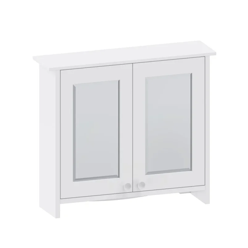 Burlington Guild Mirror Cabinet 650mm Varley White detail view - Image 2