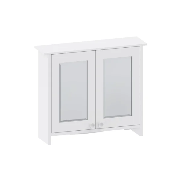 Burlington Guild Mirror Cabinet 650mm Varley White