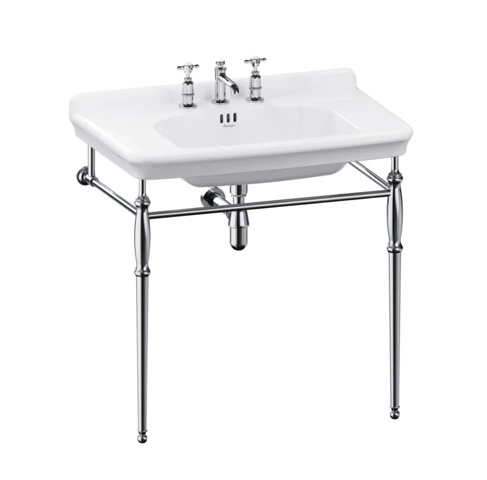 Burlington Guild Basin Stand 85cm Chrome product image - Image 2