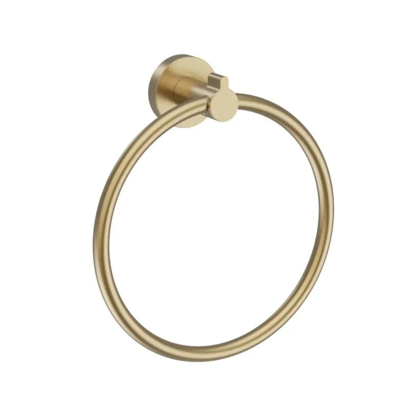 Britton Hoxton 2.0 Towel Ring Brushed Brass product image - Image 3